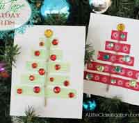 DIY Washi Tape Holiday Cards